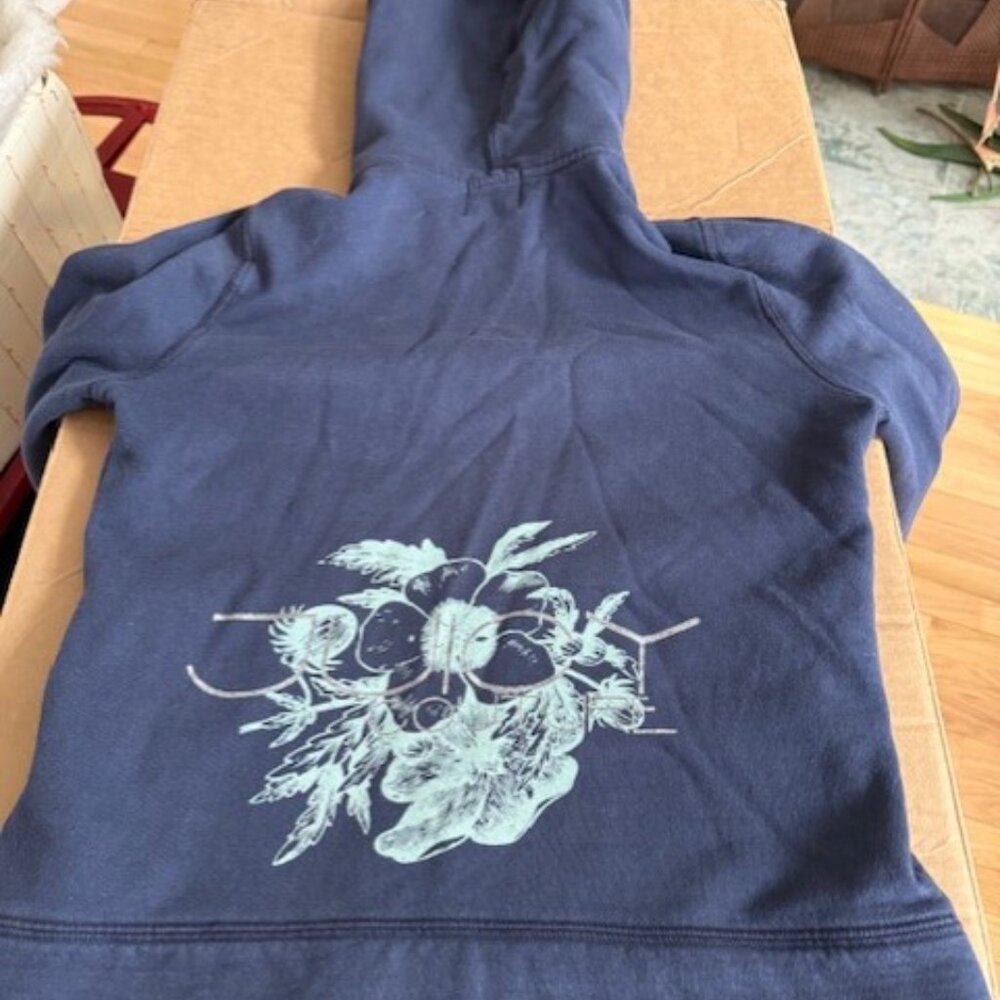 Vintage Juicy Couture Hooded Zipped Track Jacket, Navy Blue Size Medium - Picture 10 of 10